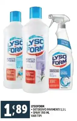 Deco Supermercati Lyscyso detersivo pavimenti - spray offerta