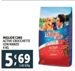 Deco Supermercati Miglior cane active crocchette con manzo offerta