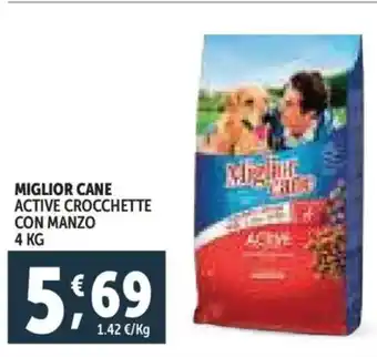 Deco Supermercati Miglior cane active crocchette con manzo offerta
