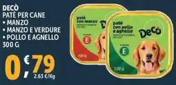 Deco Supermercati Decò patè per cane offerta