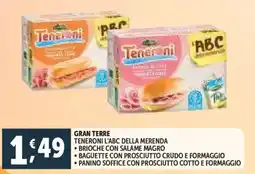 Deco Supermercati Gran terre teneroni l'abc della merenda offerta