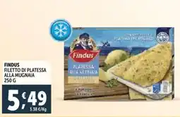 Deco Supermercati Findus filetto di platessa alla mugnaia offerta