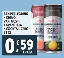 Deco Supermercati San pellegrino chino - aranciata - cocktail zero offerta