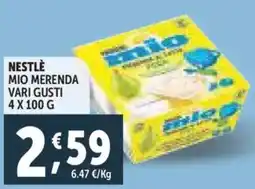 Deco Supermercati Nestle mio merenda offerta