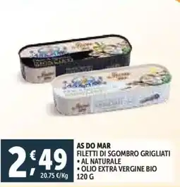 Deco Supermercati As do mar filetti di sgombro grigliati offerta
