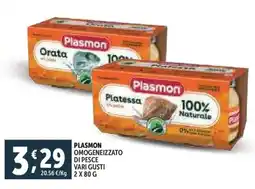 Deco Supermercati Plasmon omogeneizzato di pesce offerta