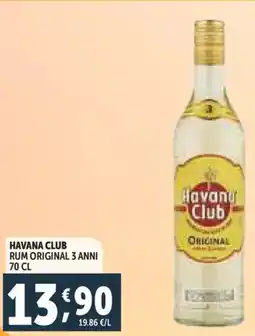 Deco Supermercati Havana club rum original 3 anni offerta