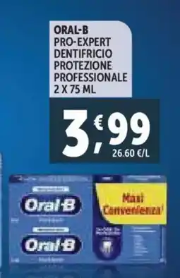Deco Supermercati Oral-b pro-expert dentifricio protezione professionale offerta
