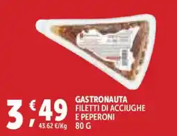 Deco Supermercati Gastronauta filetti di acciughe e peperoni offerta