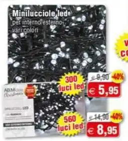 Magazzini Smart Minilucciole led per interno esterno 300 luci Led offerta
