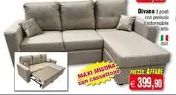 Magazzini Smart Divano 3 posti offerta
