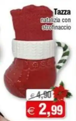 Magazzini Smart Tazza natalizia con Strofinaccio offerta