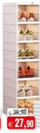 Magazzini Smart Scarpiera richiudibile con 6 ripiani offerta