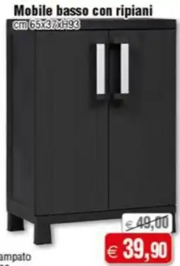 Magazzini Smart Mobile basso con ripiani offerta