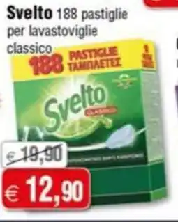 Magazzini Smart Svelto 188 pastiglie per lavastoviglie classico offerta