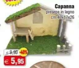 Magazzini Smart Capanna presepe in legno offerta