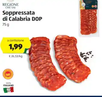 ALDI Soppressata di Calabria DOP 75g offerta