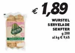 Coal Wurstel servela de SENFTER offerta