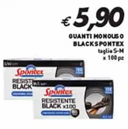 Coal Quanti monouso black SPONTEX offerta