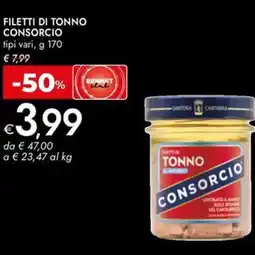 Bennet Filetti di tonno CONSORCIO offerta