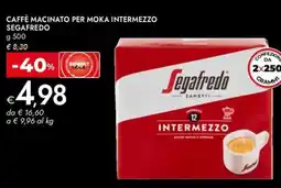 Bennet Caffè macinato per moka intermezzo SEGAFREDO offerta