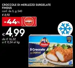 Bennet Croccole di merluzzo surgelate FINDUS offerta