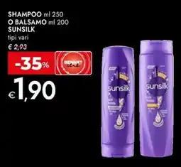 Bennet Shampoo o balsamo SUNSILK offerta