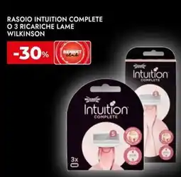 Bennet Rasoio intuition complete o 3 ricariche lame WILKINSON offerta