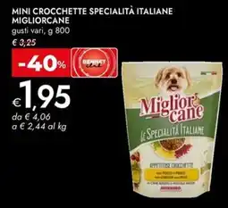 Bennet Mini crocchette specialità italiane MIGLIORCANE offerta
