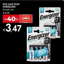 Bennet Pile max plus ENERGIZER offerta