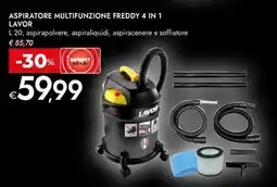 Bennet Aspiratore multifunzione freddy 4 in 1 LAVOR offerta