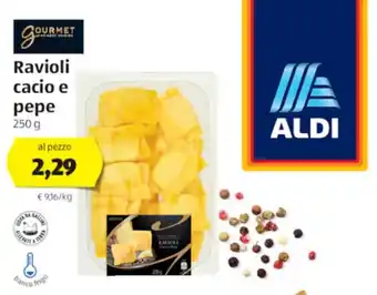 ALDI Ravioli cacio e pepe 250g offerta