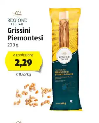ALDI Grissini Piemontesi 200g offerta