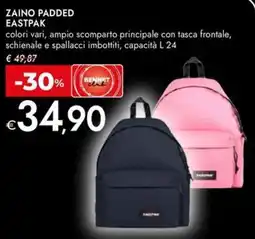Bennet Zaino padded EASTPAK offerta