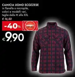 Bennet Camicia uomo scozzese offerta