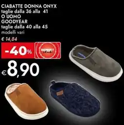 Bennet Ciabatte donna onyx o uomo GOODYEAR offerta