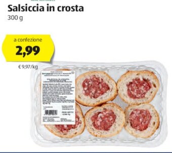 ALDI Salsiccia in crosta 300g offerta