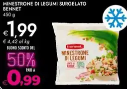 Bennet Minestrone di legumi surgelato BENNET offerta