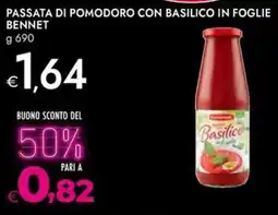 Bennet Passata di pomodoro con basilico in foglie BENNET offerta