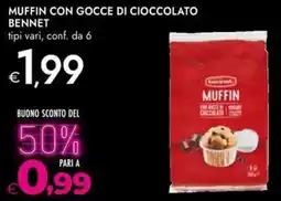 Bennet Muffin con gocce di cioccolato BENNET offerta