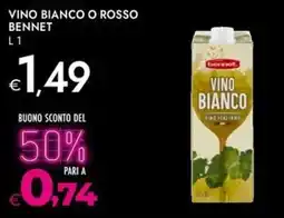 Bennet Vino bianco o rosso BENNET offerta