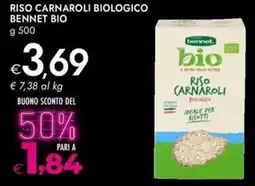 Bennet Riso carnaroli biologico BENNET BIO offerta