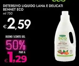 Bennet Detersivo liquido lana e delicati BENNET ECO offerta