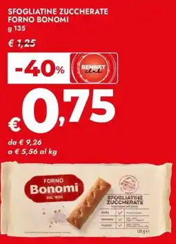 Bennet Sfogliatine zuccherate FORNO BONOMI offerta