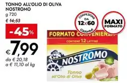 Bennet Tonno all'olio di oliva NOSTROMO offerta