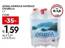Bennet Acqua minerale naturale CHIARELLA offerta