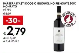 Bennet Barbera d'asti docg o grignolino piemonte DOC MONRATO offerta