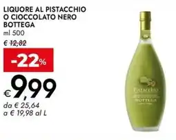 Bennet Liquore al pistacchio o cioccolato nero BOTTEGA offerta