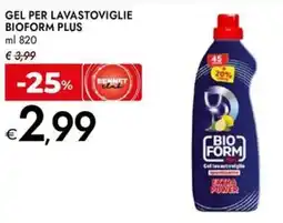 Bennet Gel per lavastoviglie BIOFORM PLUS offerta