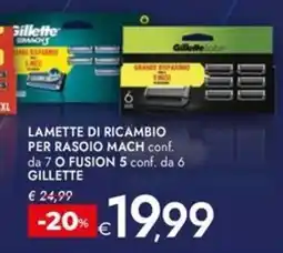Bennet Lamette di ricambio per rasoio mach conf. da 7 o fusion 5 conf. da 6 GILLETTE offerta